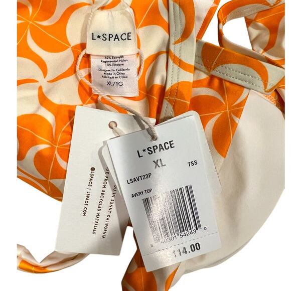 L*SPACE Avery Top Bikini Top Size CL NWT - Picture 8 of 9